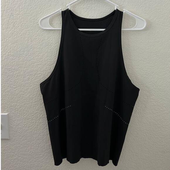 Lululemon Find Your Pace Women Tank Black Vented Reflective Top Medium 8 - 10 - Picture 5 of 11
